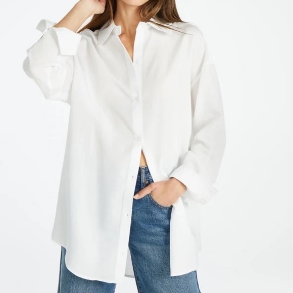 Justfab Oversized Boyfriend Shirt Size XS - Picture 1 of 8